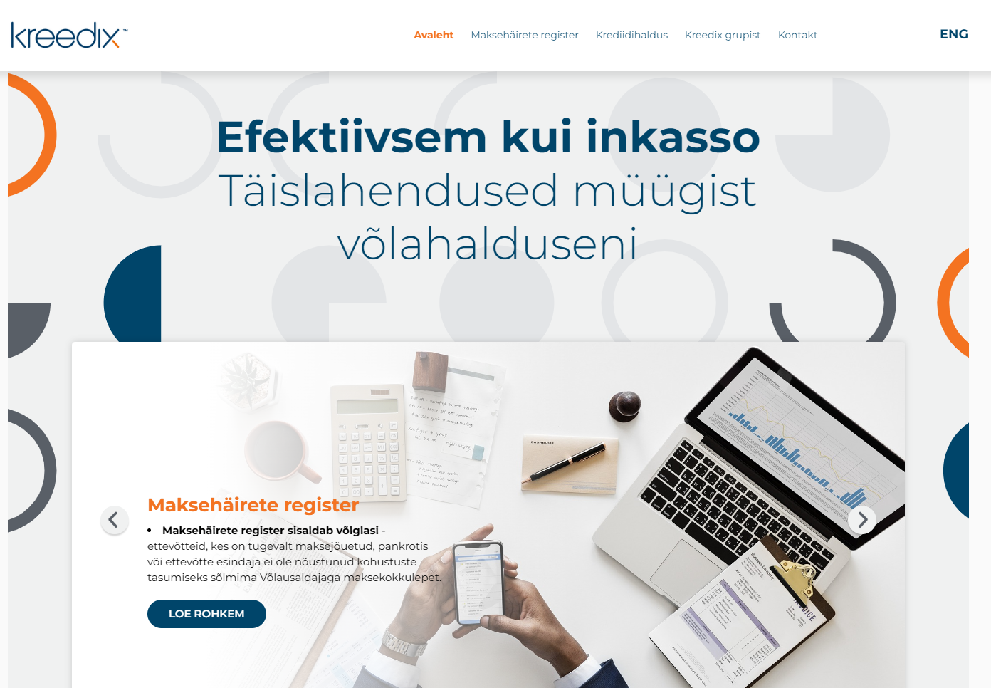 Kreedix ® Maksehäirete register | Krediidihaldus